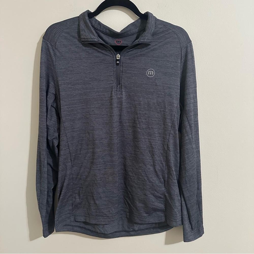 Travis Mathew Heathered Gray Pullover
